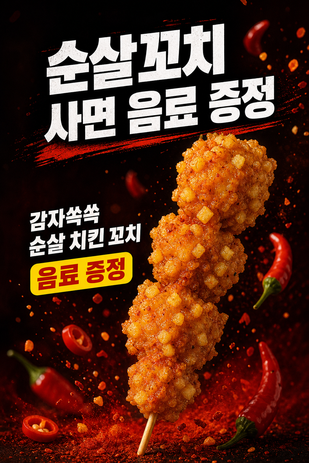 세븐일레븐 9월 순살꼬치 음료 증정 행사 POP 1