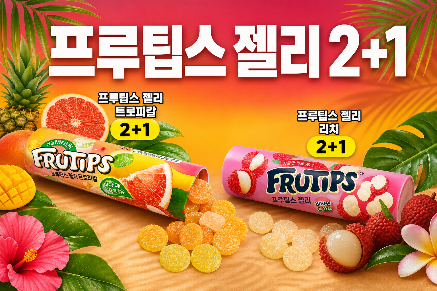 세븐일레븐 9월 프루팁스 젤리 2+1 행사 POP