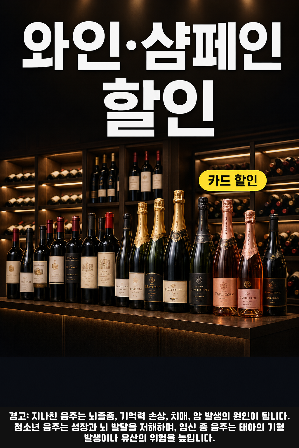세븐일레븐 9월 와인·샴페인 카드 할인 행사 POP 1