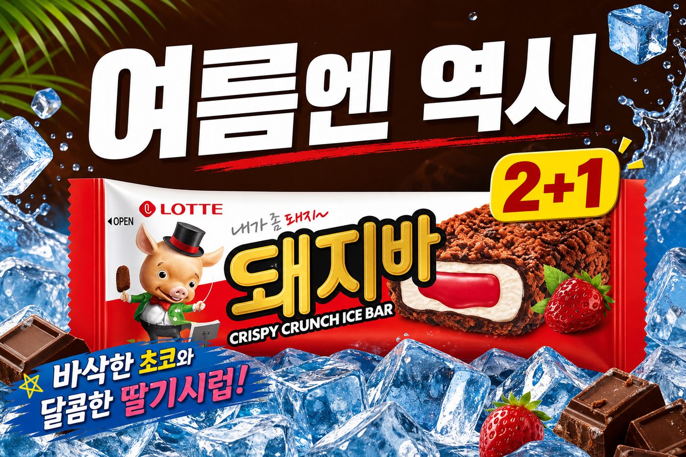 세븐일레븐 8월 아이스크림 2+1 행사 POP 2