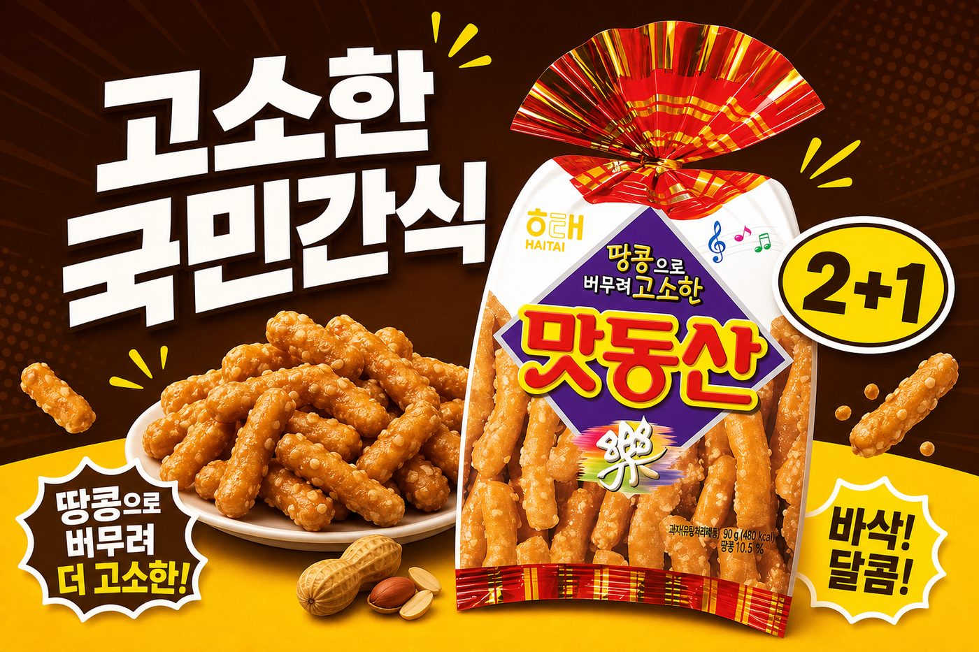 세븐일레븐 8월 과자 2+1 행사 POP 3