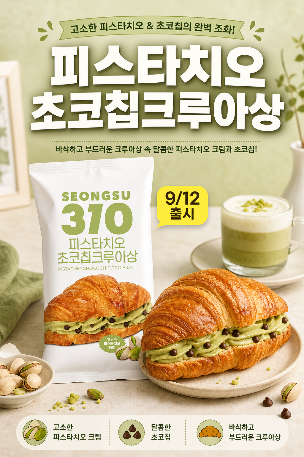 이마트24 성수310 피스타치오초코칩크루아상 POP 1