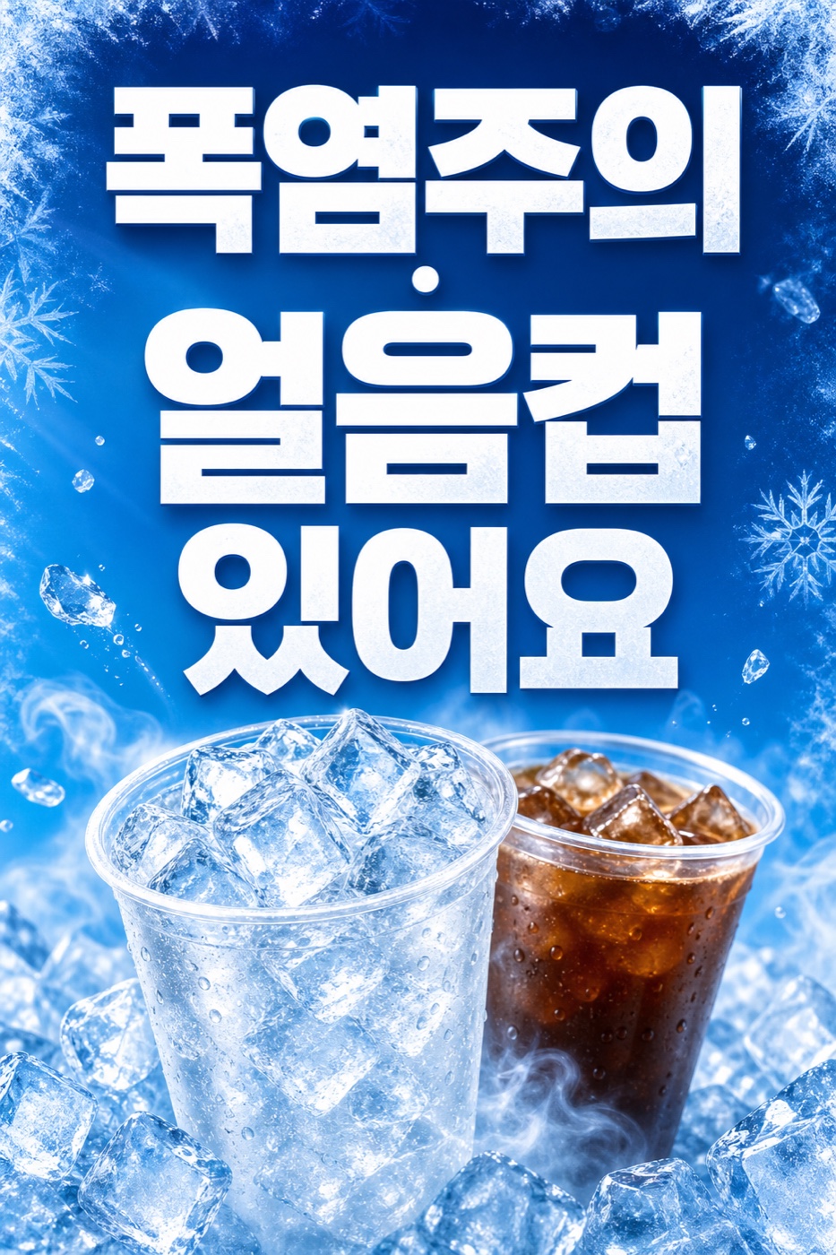 여름 얼음컵 안내 POP 2