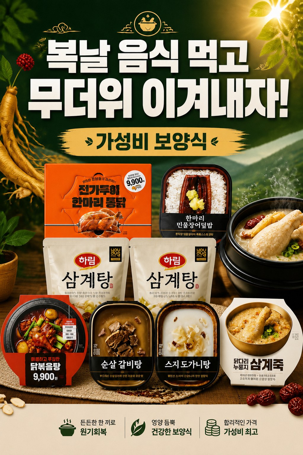복날 보양식 POP