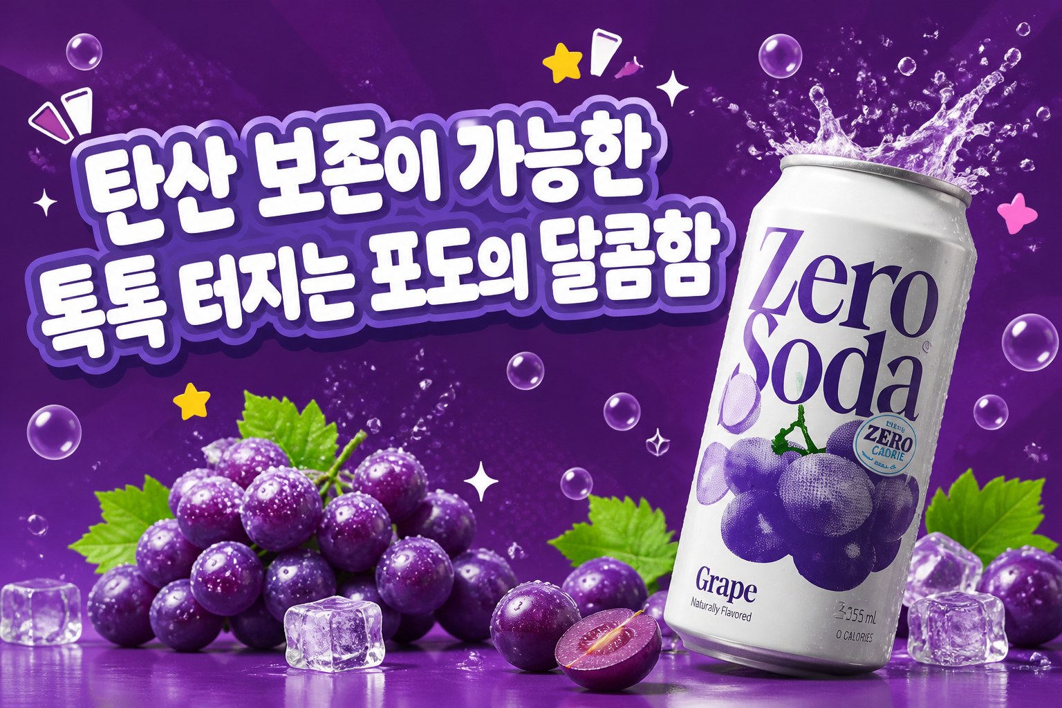 제로소다 포도 POP